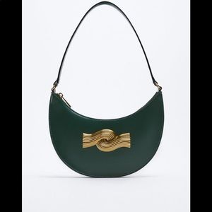 Zara Metal Trim Shoulder bag